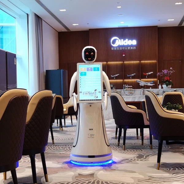 Alpha Robotics Airport Guiding Robot Amy – Multilingual AI Travel Assistant with 21.5-inch Touchscreen - Image 6