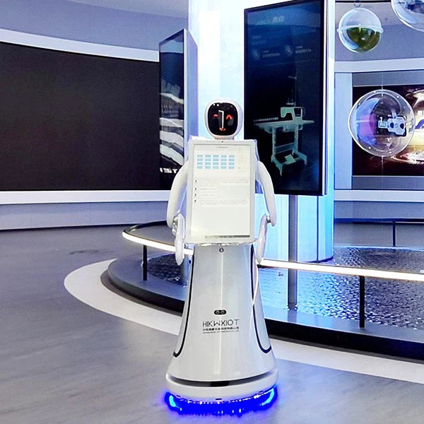 Alpha Robotics Airport Guiding Robot Amy – Multilingual AI Travel Assistant with 21.5-inch Touchscreen - Image 3