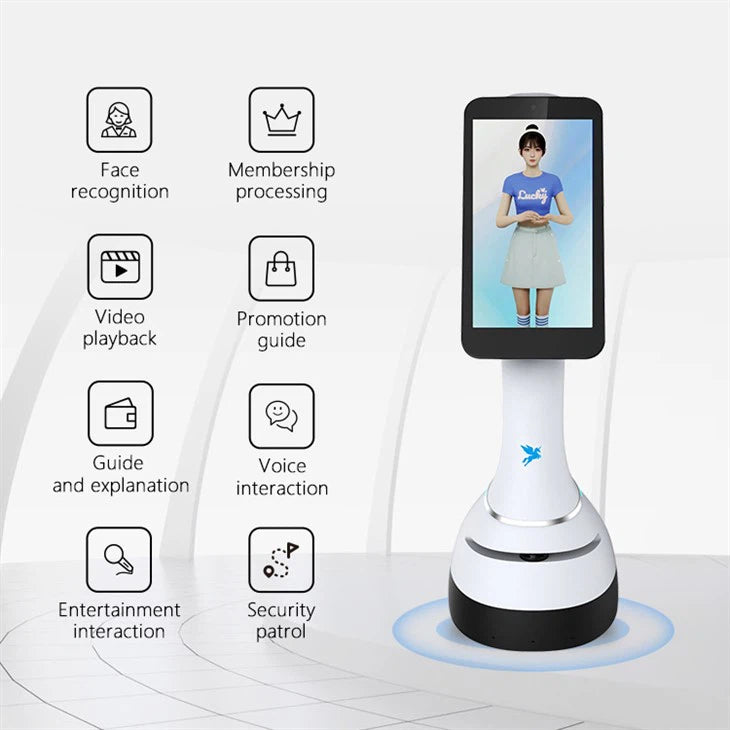 Alpha Robotics Office Reception Robot Jupiter – 21.5-inch Touchscreen Visitor Management System - Image 5